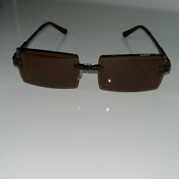 Brown rimless glasses - Picture 2 of 8